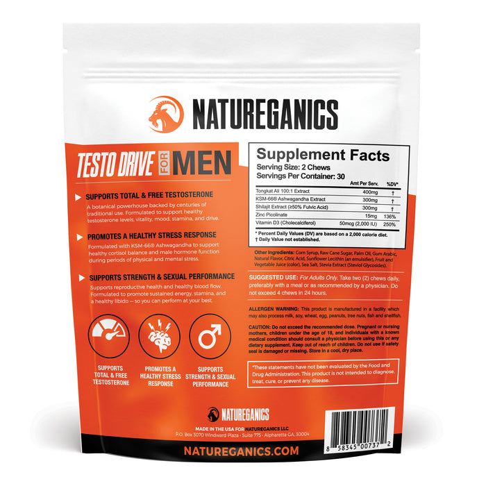 Testo Drive™ Chews - Advanced Testosterone Support